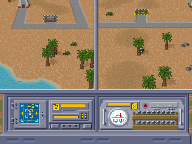 Two-player split screen