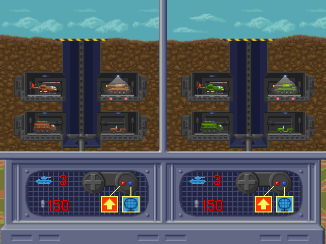 Two players: both bunkers