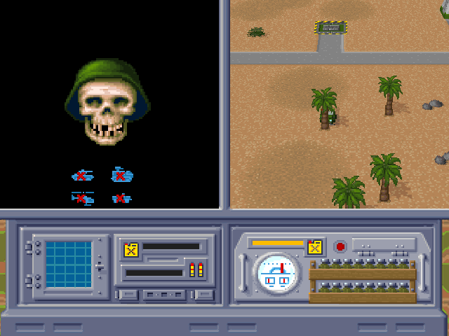 Out of vehicles: the skull waits for the end of the game